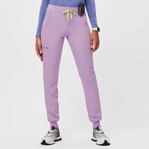 FIGS Zamora High Waisted Jogger Scrub Pants in Lavender XXS Petite